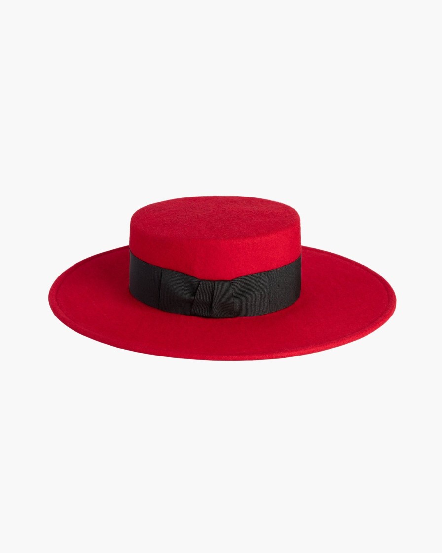 Women Eric Javits | Wool Gaucho Boater Hat