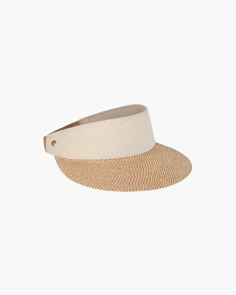 Women Eric Javits | Arles Champ Visor Peanut/Oatmeal