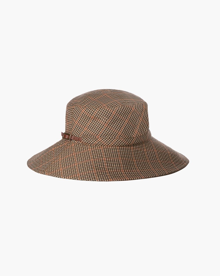 Women Eric Javits | Rain Floppy Tan Check