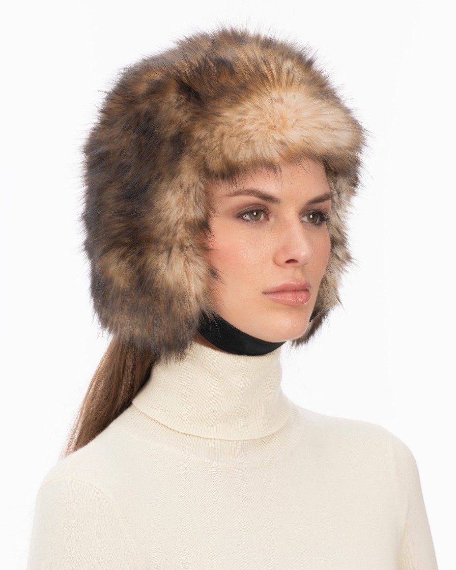 Women Eric Javits | Faux Fur Helmet Natural