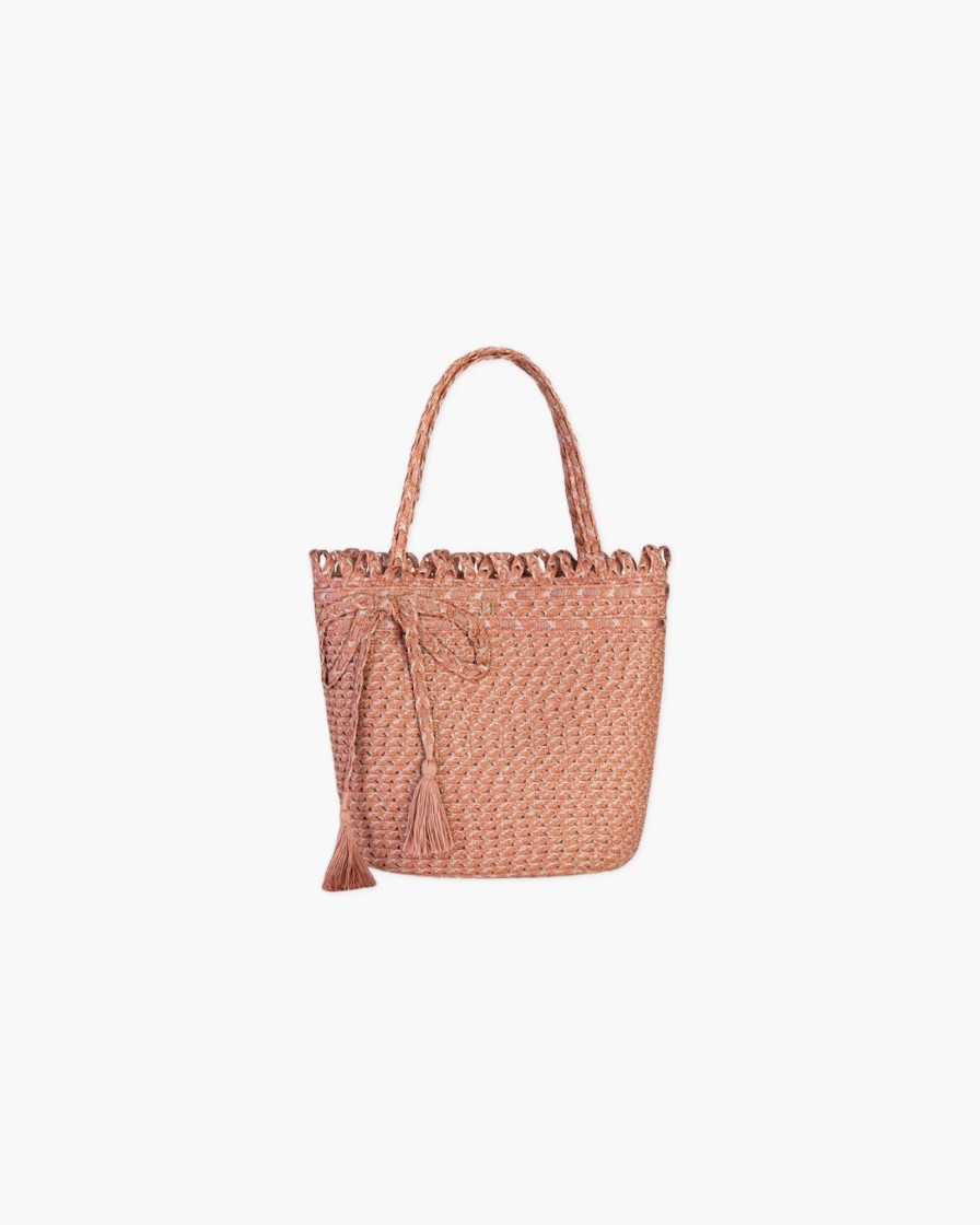 Women Eric Javits | Squishee® St.Tropez Straw Tote Terracotta