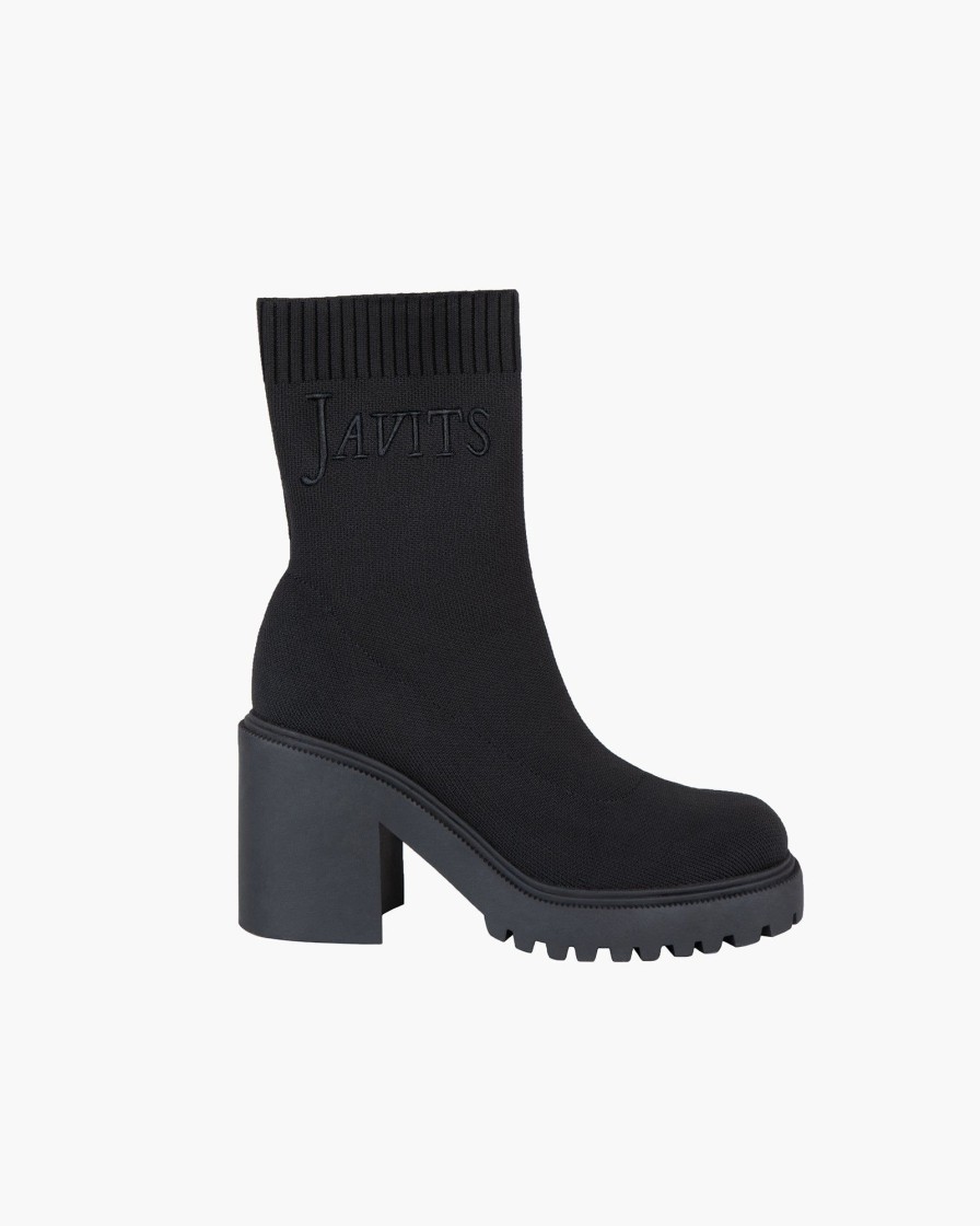 Women Eric Javits | Viola Sock Boot Black