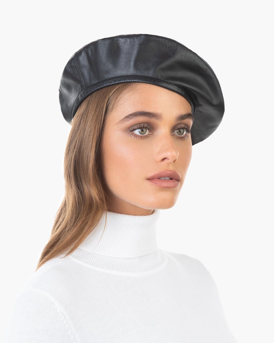 Women Eric Javits | Leather Kate Beret Hat