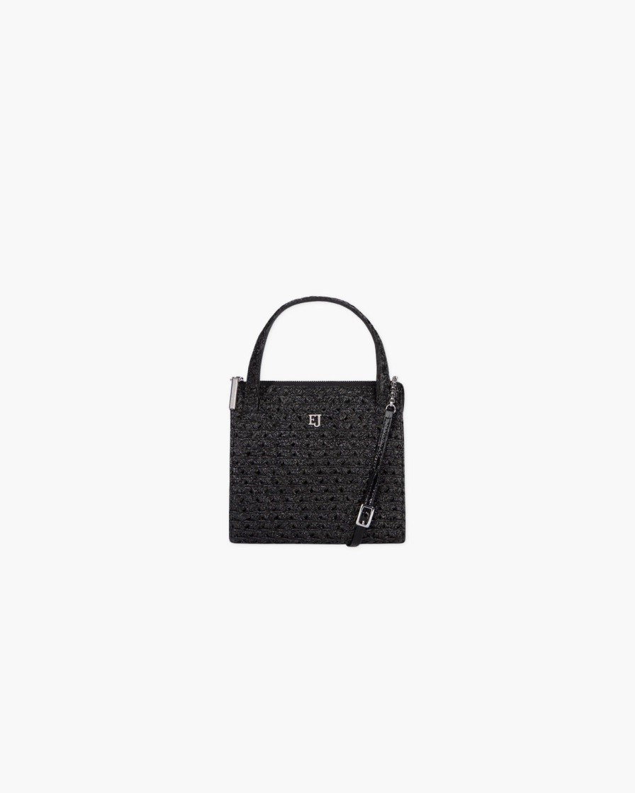 Women Eric Javits | Lil Lucy Straw Bag Black